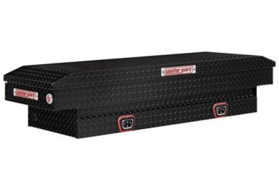 Weather Guard 62.5 in. Gloss Black Aluminum Standard Profile Crossover Truck Tool Box -  154-5-03