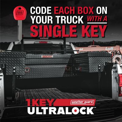 Image showing  7 cu. ft. Aluminum Compact Standard Profile Crossover Truck Tool Box for Mid-Size Trucks, 62 in. 20 in. x 13 in.