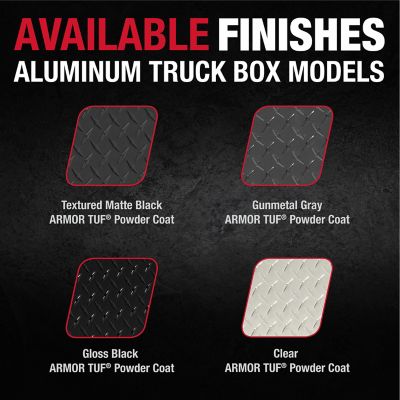 Image showing 5 th Weather Guard 7 cu. ft. Steel Compact Standard Profile Crossover Truck Tool Box for Mid-Size Trucks, 62 in. 20 in. x 13 in.