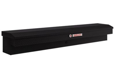 Weather Guard 87 in. Textured Matte Black Aluminum Standard Profile Long Lo-Side Truck Tool Box