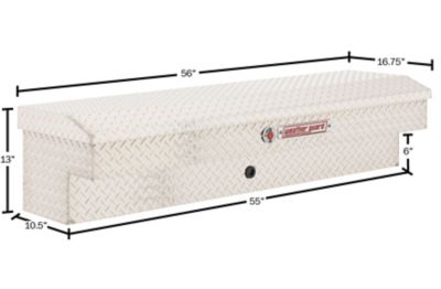 Image showing 9 th Weather Guard 4 cu. ft. Aluminum Standard Profile Lo-Side Truck Tool Box, 56 in. x 17 in. 13 in.