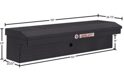 Image showing 9 th Weather Guard 4 cu. ft. Aluminum Low Profile Lo-Side Truck Tool Box, 56 in. x 17 in. 13 in.