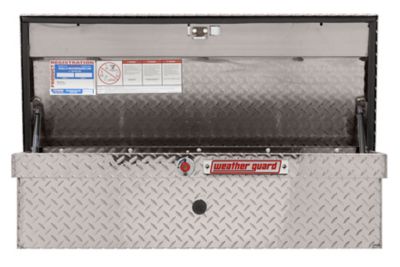Image showing 7 th Weather Guard 41 in. Gloss Black Aluminum Low Profile Lo-Side Truck Tool Box