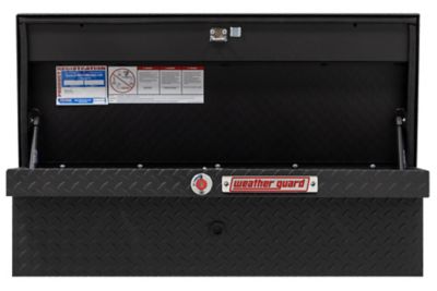 Image showing 7 th Weather Guard 41 in. Gloss Black Aluminum Low Profile Lo-Side Truck Tool Box
