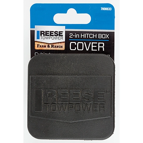 Reese Towpower Trailer Hitch Tube Cover, Fits 2 in. Receiver, Black