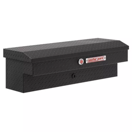 Weather Guard 41 in x 17 in x 13 in Textured Matte Black Aluminum Standard Profile Truck Tool Box Side Mount Truck Tool Boxes