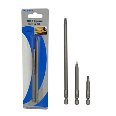 Image showing  No. 2 Assorted Square Driver Bit Set, 3 pc.