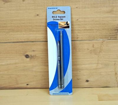 Image showing  No. 2 Assorted Square Driver Bit Set, 3 pc.