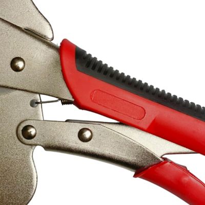 Image showing  8 in. Heavy-Duty Face Locking Clamps with Swivel Pads, Portable Table and Tool Vise Grip