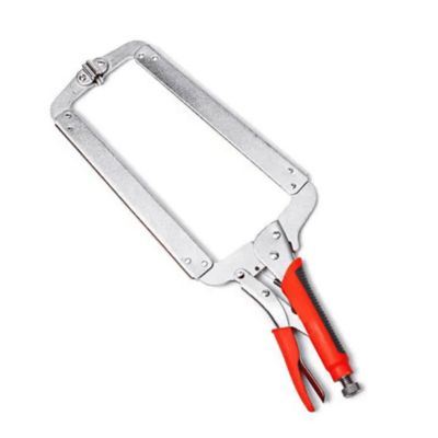 Image showing  8 in. Heavy-Duty Face Locking Clamps with Swivel Pads, Portable Table and Tool Vise Grip