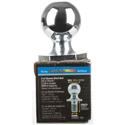 Image showing  2 in. Interlock Hitch Ball, 2-3/8 in. Shank, 3,500 lb. Capacity, Chrome