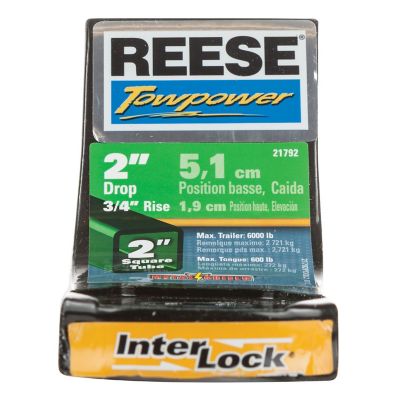 Reese Towpower 1 in. Receiver Interlock Quick Loading Ball Mount, 2 in. Drop, 6,000 lb. Towing Capacity