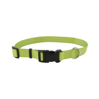 Retriever Solid Color Adjustable Dog Collar with Plastic Buckle