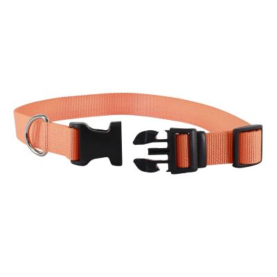 Image showing  Solid Color Adjustable Dog Collar with Plastic Buckle