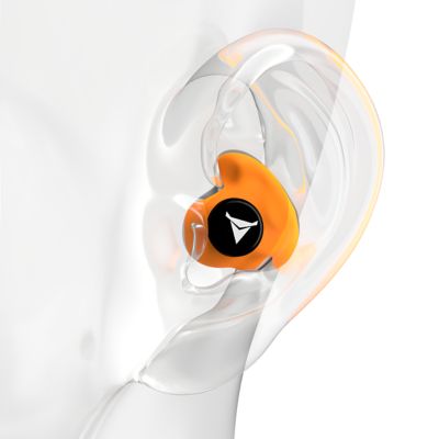 Image showing  Custom Molded Earplugs, Hi Vis Orange, 31 NRR, Simple DIY Process, Remoldable If Needed