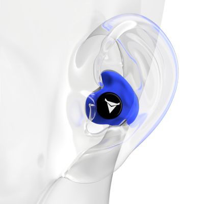 Image showing  Custom Molded Earplugs, Blue, 31 NRR, Simple DIY Process, Remoldable If Needed