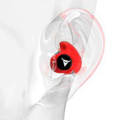 Image showing  Custom Molded Earplugs, Red, 31 NRR, Simple DIY Process, Remoldable If Needed