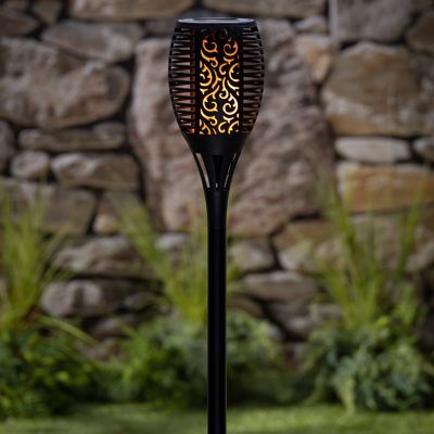 Image showing  Solar Fireglow Plastic Torch Lantern with Multifunction Attachments