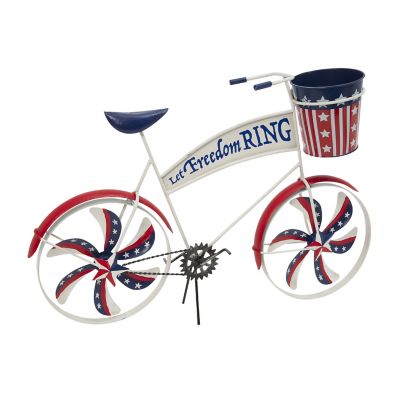 Gerson International Metal Americana Outdoor Decorative Bicycle, 21.6 in.