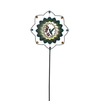Gerson International Metal and Stainless Steel Wind Spinner, 63 in.