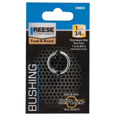 Reese Towpower Trailer Hitch Ball Reducer Bushing, Reduces 1 in. to 3/4 in.
