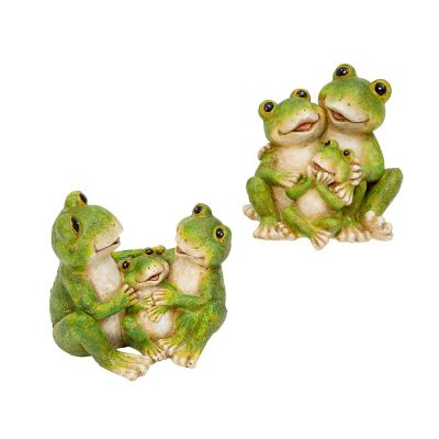 Gerson International Resin Frog Family Figures, 7 in., Assorted, 2 pc.