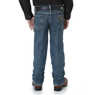 Image showing 1 th Wrangler Boys' Original Fit High-Rise Cowboy Cut Jeans, 13MWBSW