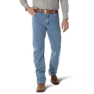 Wrangler Men's Classic Fit High-Rise Cowboy Cut Denim Jeans