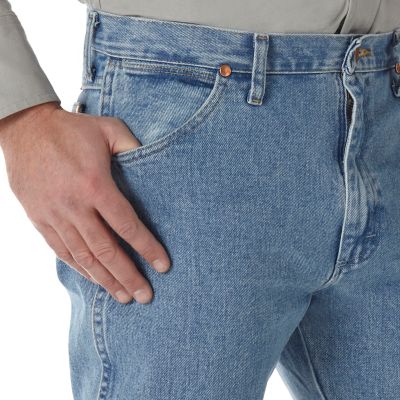 Image showing 3 th Wrangler Men's Classic Fit High-Rise Cowboy Cut Denim Jeans