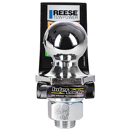 Reese Towpower 5,000 lb. GTW Capacity Interlock Trailer Hitch Ball Mount Starter Kit, 3-1/4 in. Drop, 2 in. Rise