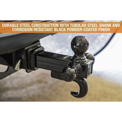 Image showing  2 in. Shank Tri-Ball Hitch with 1-7/8 in., 2 in. and 2-5/16 in. Ball., 6,000/7,500/10,000 lb. Capacity
