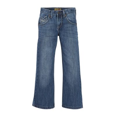 Wrangler Boys' Slim Fit Low-Rise 20X Vintage Bootcut Jeans