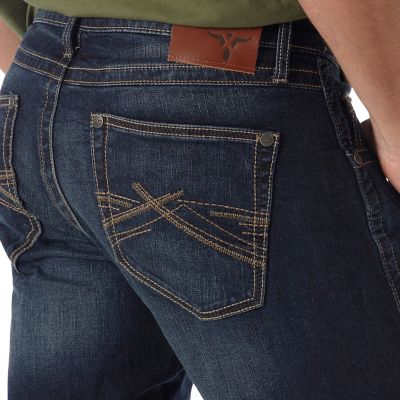 Image showing 3 th Wrangler Men's Slim Fit Low-Rise 20X No. 44 Straight Leg Jeans