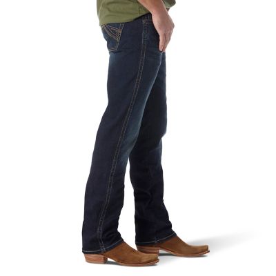 Image showing 2 th Wrangler Men's Slim Fit Low-Rise 20X No. 44 Straight Leg Jeans