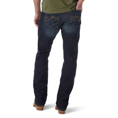 Image showing 1 th Wrangler Men's Slim Fit Low-Rise 20X No. 44 Straight Leg Jeans