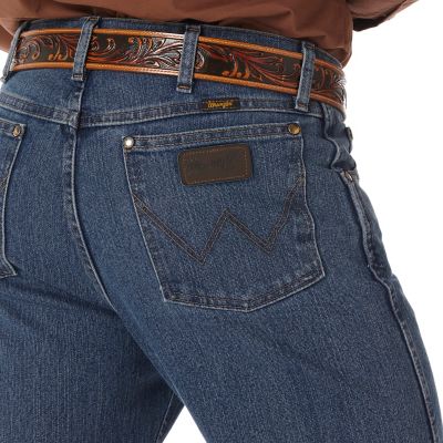 Image showing 3 th Wrangler Men's Classic Fit Mid-Rise Premium Performance Advanced Comfort Cowboy Cut Jeans