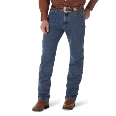 Wrangler Men's Classic Fit Mid-Rise Premium Performance Advanced Comfort Cowboy Cut Jeans