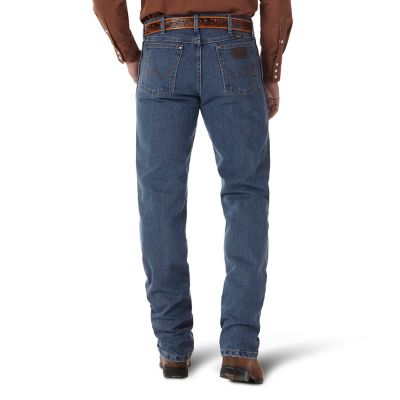 Image showing 1 th Wrangler Men's Classic Fit Mid-Rise Premium Performance Advanced Comfort Cowboy Cut Jeans