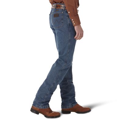 Image showing 2 th Wrangler Men's Classic Fit Mid-Rise Premium Performance Advanced Comfort Cowboy Cut Jeans