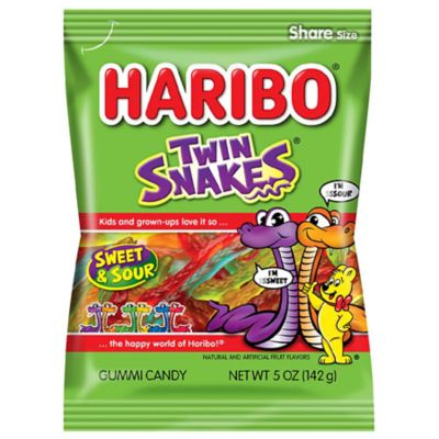 Haribo Gummies Twin Snakes, 5 oz.