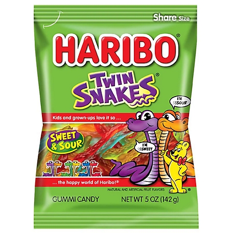 Haribo Gummies Twin Snakes, 5 oz., HAR37754