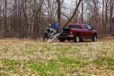 Image showing  750 lb. Capacity Single Folding XL Aluminum Truck, UTV/ATV, Motorcycle Loading Arch Ramp