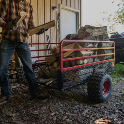 Image showing 8 th Yutrax 60 in. x 32 in. x 24 in. High-Capacity Steel ATV Trailer, 1,750 lb. Max Capacity