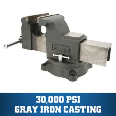 Image showing 5 th Wilton 4 in. WS4 Shop Vise, 4 in. Jaw Opening, 2-3/4 in. Throat Depth