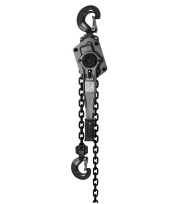 JET 1.5 Ton Capacity 20 ft. Lift JLP-A Series Lever Hoist with Shipyard Hooks