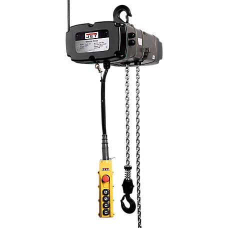 JET 1.5 Ton Capacity 15 ft. Lift L100 Series Hand Chain Hoist with Overload Protection