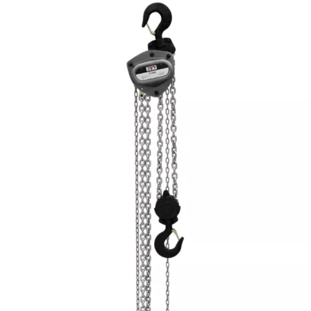 JET L100 Series Manual Chain Hoist 5 Ton Capacity 15 Feet Lift with Overload Protection Chain Hoists