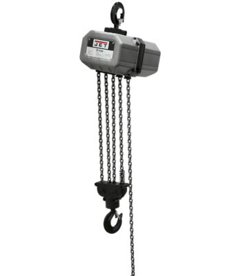 JET 10 Ton Capacity 10 ft. Lift L100 Series Chain Hoist with Overload Protection