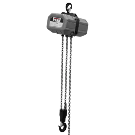 JET Single Phase Electric Chain Hoist 1 Ton Capacity 10 Feet Lift Electric Hoists