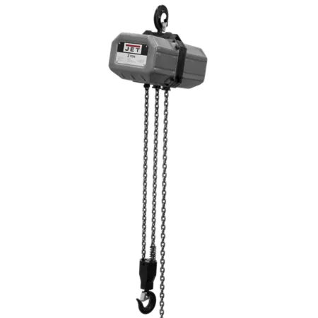 3 Phase Electric Chain Hoist 2 Ton Capacity 10 Feet Lift JET Electric Hoists